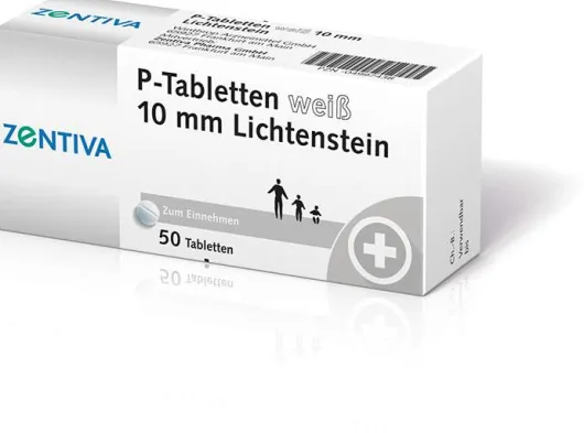 P Tabletten Weiß 10 mm 50 Tabletten