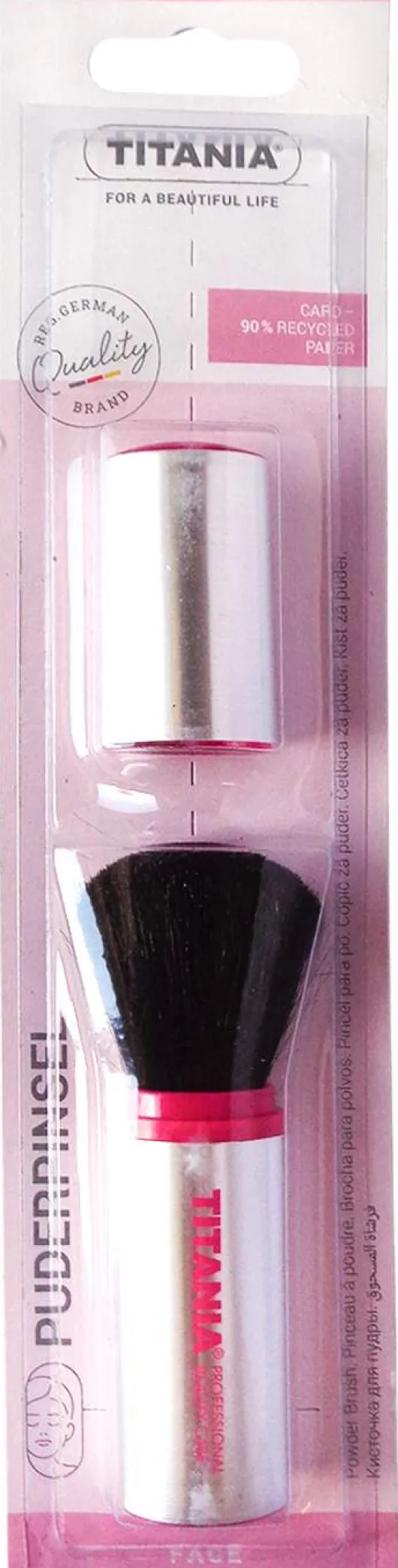 Puderpinsel Drehbar Echt Ziegenhaar Titania 1 Stüc