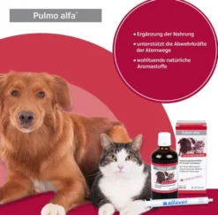 Pulmo Alfa Für Hunde und Katzen Ergänzungsfuttermittel 100 ml
