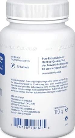 Pure Encapsulations Calcium Mcha 90 Kapseln