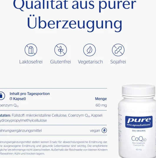 Pure Encapsulations Coq10 60 mg 250 Kapseln
