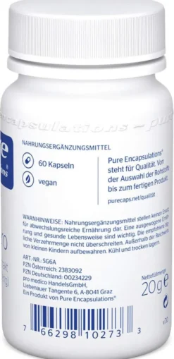 Pure Encapsulations Eleuthero 0,8 % 60 Kapseln