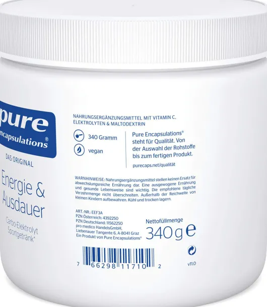 Pure Encapsulations Energie & Ausdauer 340 G Pulver
