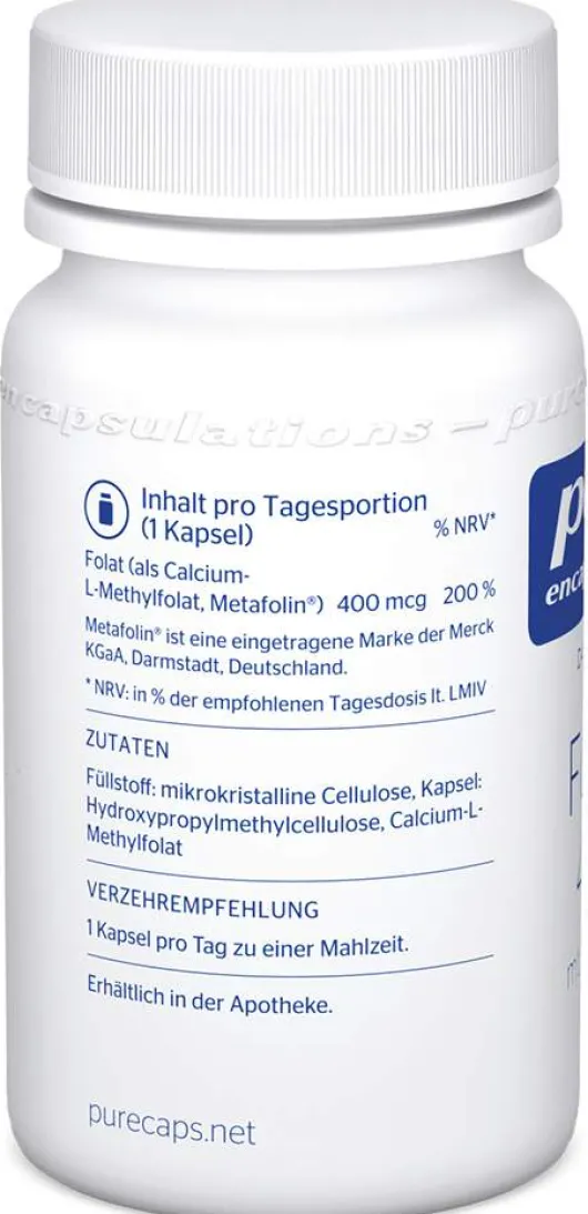 Pure Encapsulations Folate 400 Kapseln