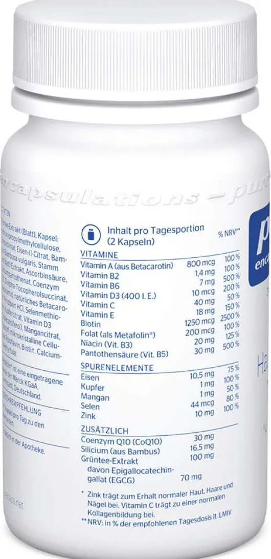 Pure Encapsulations Haut-Haare-Nägel 60 Kapseln