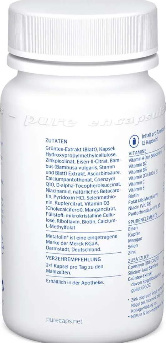 Pure Encapsulations Haut-Haare-Nägel 60 Kapseln