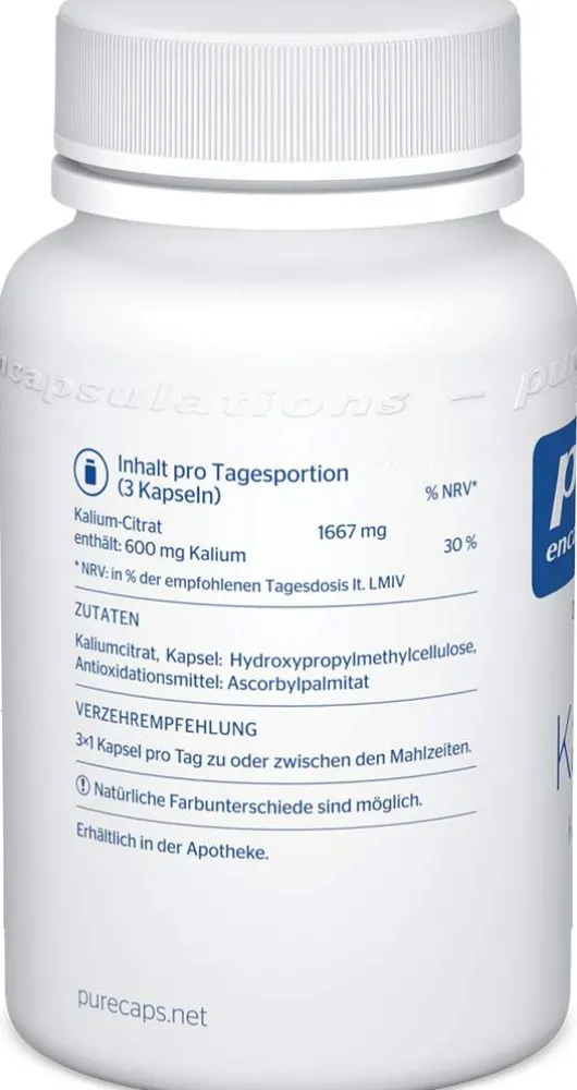 Pure Encapsulations Kalium Kaliumcitrat 90 Kapseln