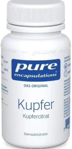 Pure Encapsulations Kupfer Kupfercitrat 60 Kapseln