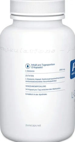 Pure Encapsulations L-Glutamin 850 mg 90 Kapseln