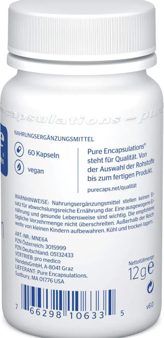 Pure Encapsulations Mangan Mangancitrat 60 Kapseln