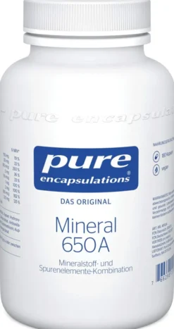 Pure Encapsulations Mineral 650a 180 Kapseln