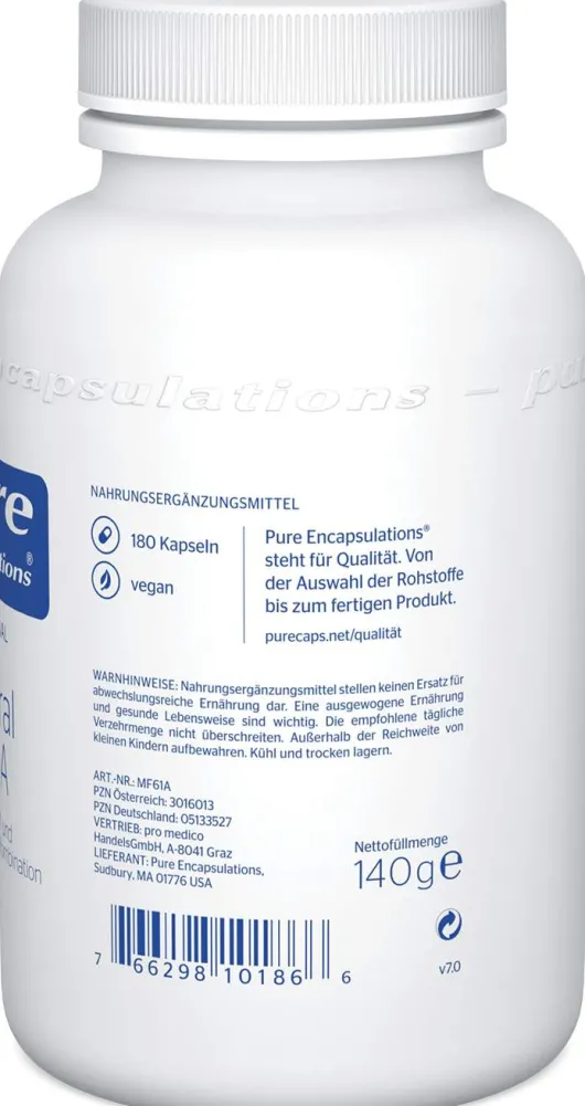 Pure Encapsulations Mineral 650a 180 Kapseln