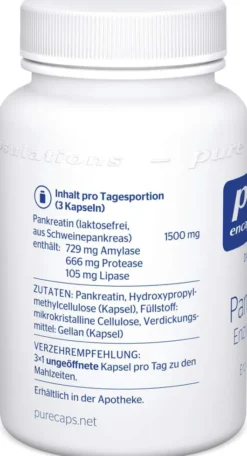 Pure Encapsulations Pankreatin Enzym Formel 60 Kapseln