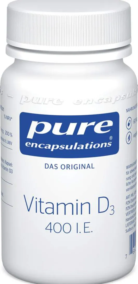 Pure Encapsulations Vitamin D3 400 I.E. 60 Kapseln