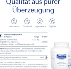 Pure Encapsulations Vitamin C 1000 Gepuffert 250 Kapseln