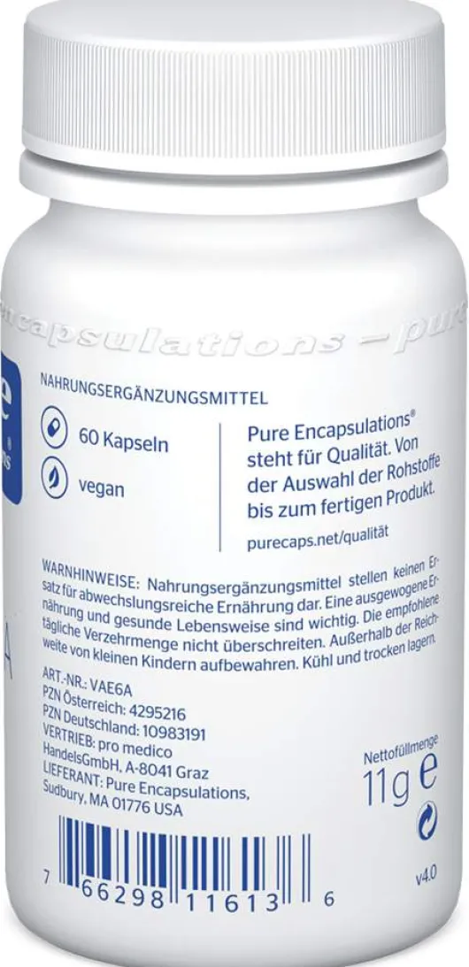 Pure Encapsulations Vitamin A Retinylacetat Kapseln