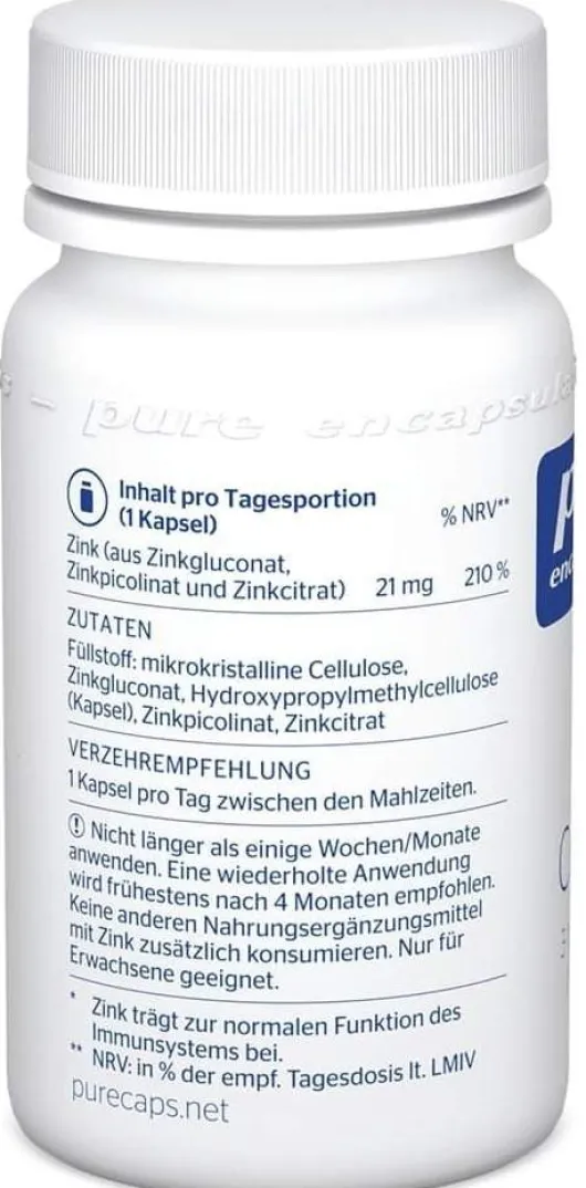 Pure Encapsulations Zink Complex 60 Kapseln