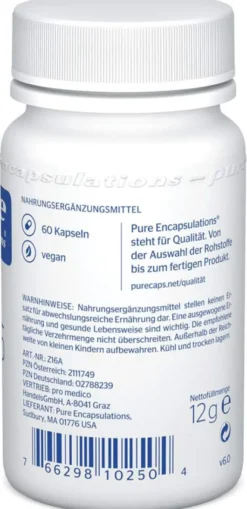 Pure Encapsulations Zink 15 Zinkpicolinat 60 Kapseln