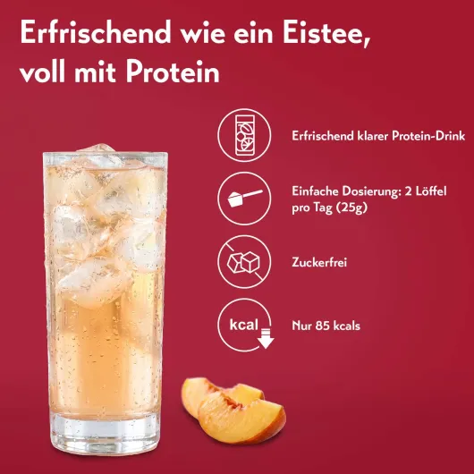 PureSGP Clear Protein Pulver Peach Ice Tea 500 g