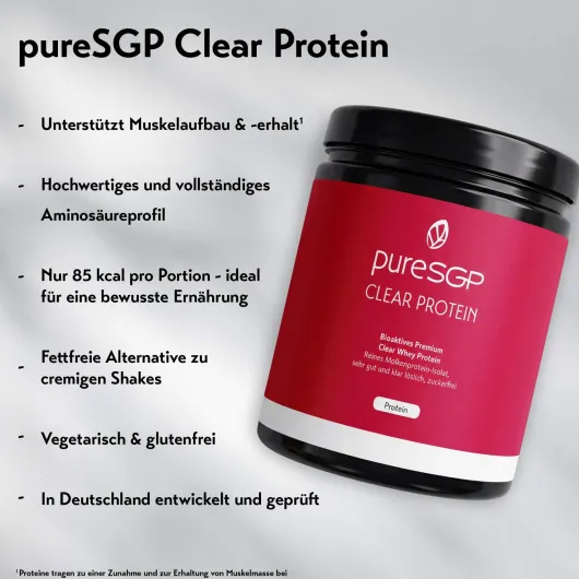 PureSGP Clear Protein Pulver Grapefruit 500 g