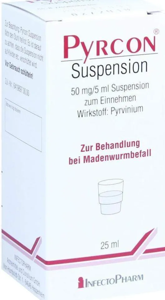 Pyrcon Suspension 50 mg Pro 5 ml 25 ml Suspension