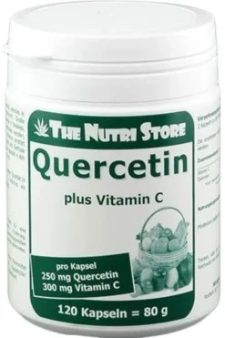 Quercetin 250 mg Plus Vitamin C 300 mg 120 Kapseln