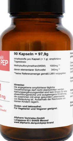QuickPep MSM 1.000 90 Kapseln