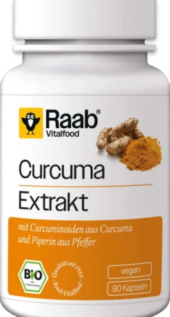 Raab Vitalfood Bio Curcuma Extrakt 90 Kapseln