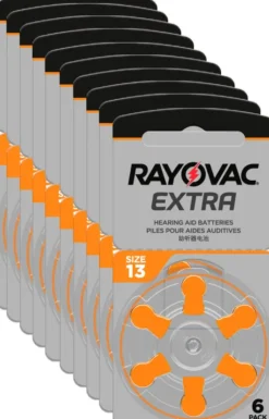 Rayovac Hörgerätebatterien 13 orange 10 x 6 Stück