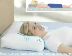 Rückenschläferkissen mit Baumwollbezug 1 Stück