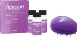 Regaine Frauen - 3 x 60 ml Lösung + gratis Haarbürste