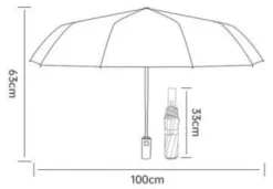 Regenschirm mit LED automatisch verschließbar 1 Stück