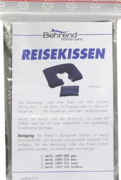 Reisekissen Aufblasbar Grau