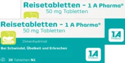 Reisetabletten 1A Pharma 2 x 20 Tabletten