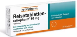 Reisetabletten ratiopharm 50 mg 20 Tabletten