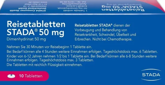 Reisetabletten Stada 10 Stück