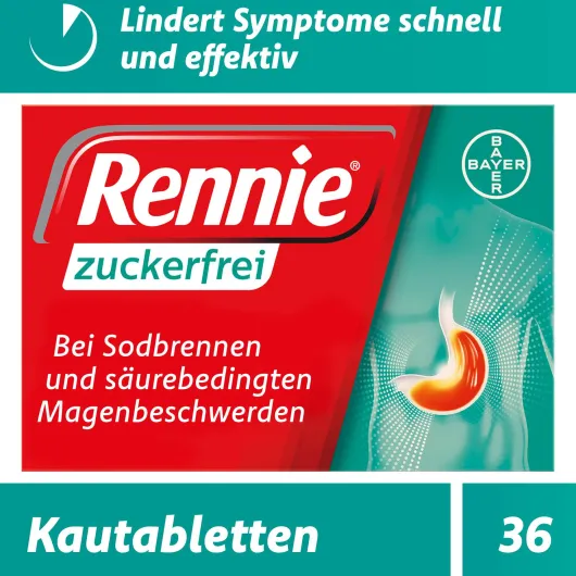 Rennie zuckerfrei 36 Kautabletten