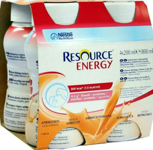 Resource Energy Aprikose 4 X 200 ml