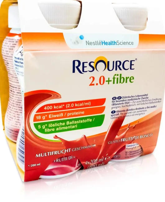 Resource 2.0 Fibre Multifrucht 4 X 200 ml Flüssigkeit