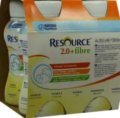Resource 2.0 + Fibre Vanille 4 X 200 ml Flüssigkeit