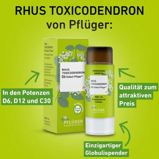 Rhus Toxicodendron C 30 Globuli Pflüger Globulispender 10 g