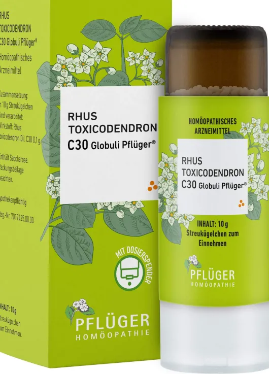 Rhus Toxicodendron C 30 Globuli Pflüger Globulispender 10 g