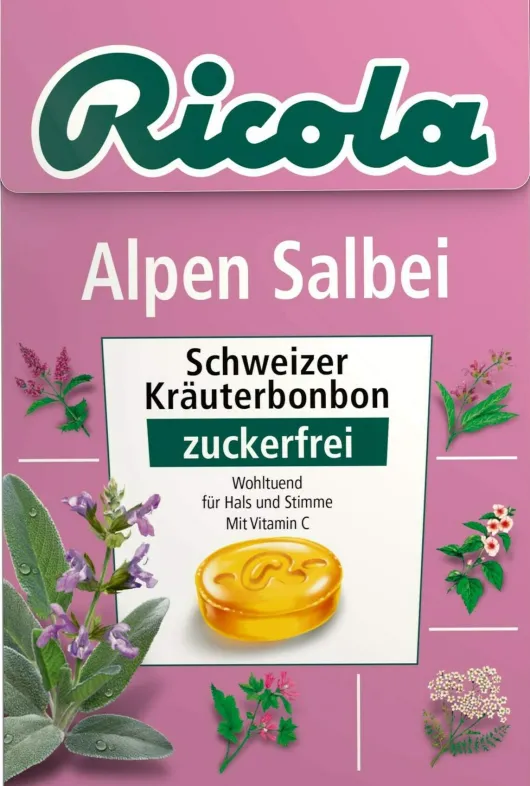 Ricola Box Alpen Salbei zuckerfrei 50 g