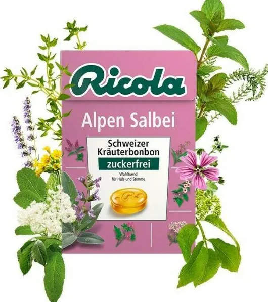 Ricola Box Alpen Salbei zuckerfrei 50 g