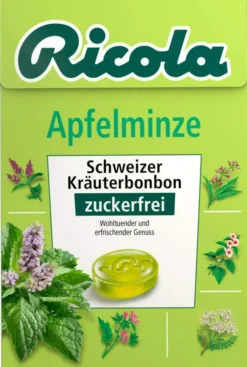 Ricola Box Apfelminze Zuckerfrei 50 G