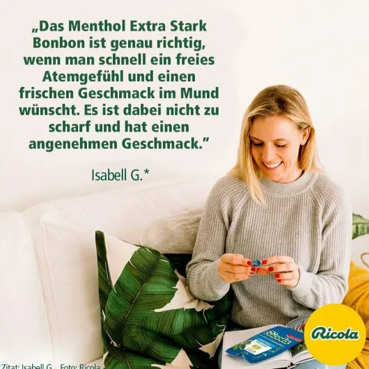 Ricola Menthol Extra Stark Ohne Zucker 75 G Bonbons