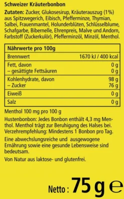 Ricola Mit Zucker Kräuter Bonbons 75 G