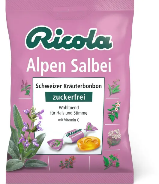 Ricola Ohne Zucker Alpen Salbei 75 G Bonbons
