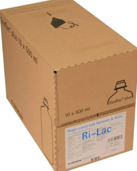 Ringer Lactat Nach Hartmann B.Braun Ecoflasche Plus 10 X 500 Ml...