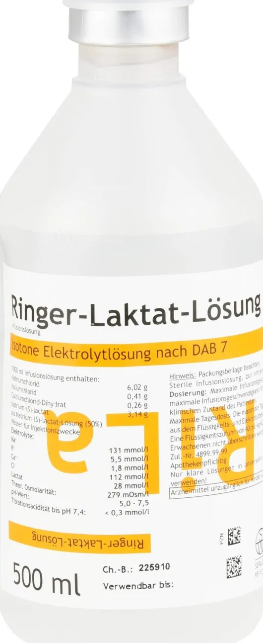 Ringer Laktat Lösung Plastik 10 X 500 ml Infusionslösung
